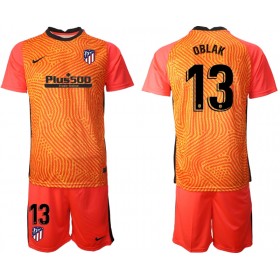 Billige Fotballdrakter Atlético Madrid Jan Oblak 13 Keeper Barn draktsett 2020/21 M003 Kortermet